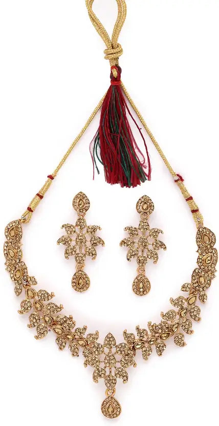 Sukkhi Alloy Gold-plated Gold Jewel Set (Pack of 3)