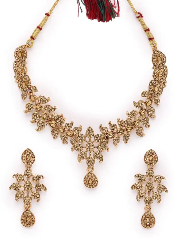 Sukkhi Alloy Gold-plated Gold Jewel Set (Pack of 3)